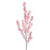 Lot de 24 - Longue tige artificielle de fleurs de pêcher, 125 cm - rose vif 