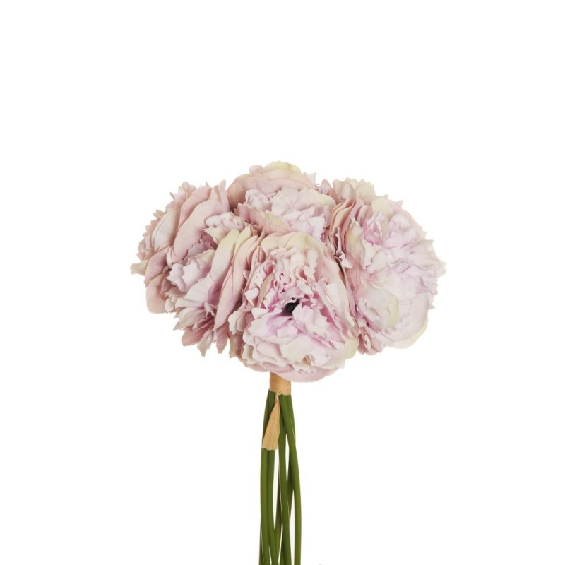 Lot de 12 - Bouquet artificiel de pivoines X7, 34 cm - lilas clair 