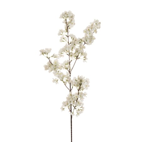 Lot de 24 - Tige artificielle de fleurs de pêcher, 84 cm - blanc 