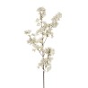Lot de 24 - Tige artificielle de fleurs de pêcher, 84 cm - blanc 