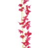 Lot de 24 - Guirlande artificielle de bougainvillier, 180 cm - fuchsia 