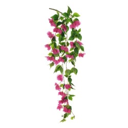 Lot de 8 - Buisson suspendu artificiel de bougainvillier X5, 120 cm - violet 