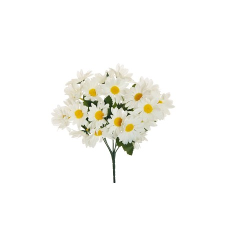Lot de 36 - Buisson artificiel de mini marguerites X7, 32 cm - blanc 