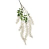 Lot de 12 - Tige suspendue artificielle de glycine X6, 110 cm - blanc 