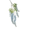 Lot de 12 - Tige suspendue artificielle de glycine X6, 110 cm - bleu clair 