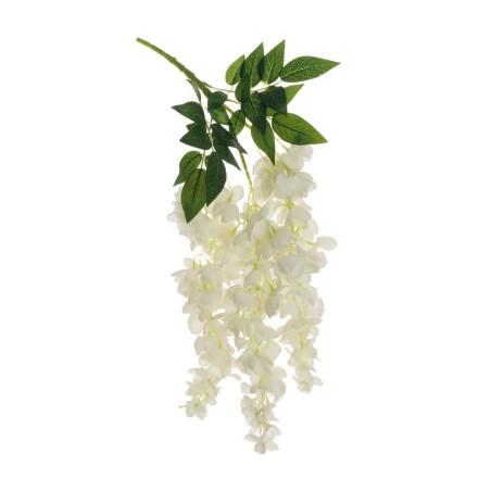 Lot de 24 - Buisson suspendu artificiel de glycine X3, 60 cm - blanc 