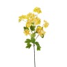 Lot de 24 - Tige artificielle de fleurs de fraisier X3, 75 cm - jaune 