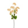 Lot de 24 - Tige artificielle de fleurs de fraisier X3, 75 cm - saumon clair 