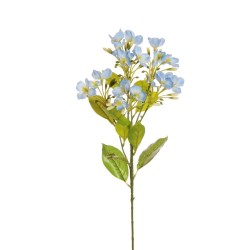 Lot de 36 - Tige artificielle de bovardia, 55 cm - bleu clair 