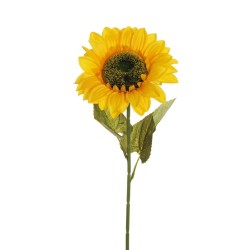 Lot de 24 - Tournesol artificiel, 64 cm - jaune 