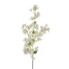 Lot de 24 - Longue branche artificielle de bougainvillier, 118 cm - blanc 