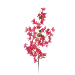 Lot de 24 - Longue branche artificielle de bougainvillier, 118 cm - fuchsia 