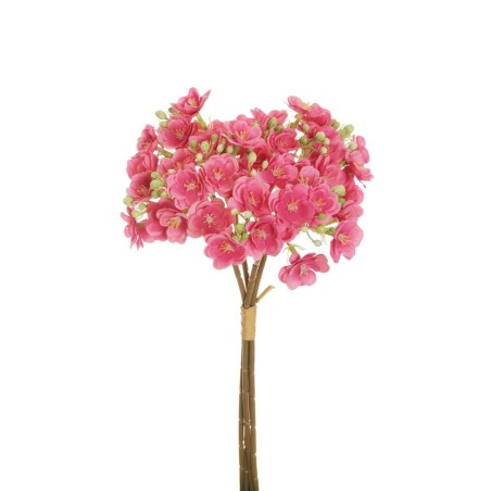 Lot de 12 - Bouquet artificiel de saponaire X4, 39 cm - fuchsia 