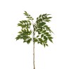 Lot de 12 - Tige artificielle de nandina impression 3D toucher réel, 92 cm - vert 
