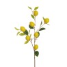Lot de 12 - Branche artificielle de citronnier toucher réel X7, 96 cm - jaune 