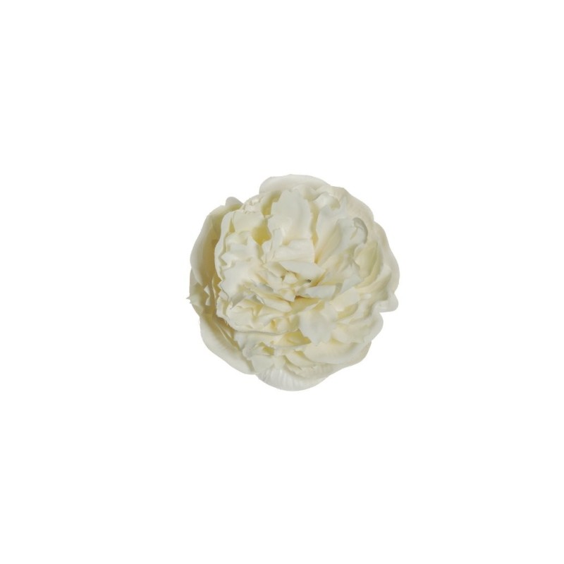 Lot de 480 - Tête artificielle de pivoine, D. 9-10 cm - crème ivoire 