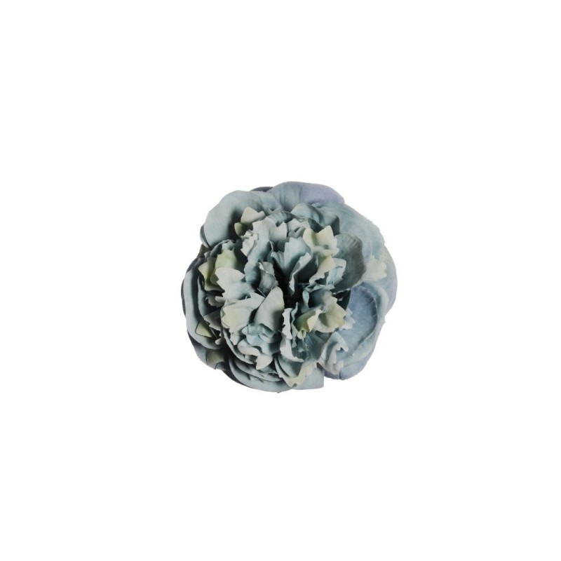 Lot de 480 - Tête artificielle de pivoine, D. 9-10 cm - bleu clair 
