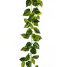 Lot de 12 - Guirlande artificielle de pothos impression 3D X113, 190 cm - vert 