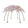 Tonnelle artificielle de fleurs de pêcher, 245 cm - rose 