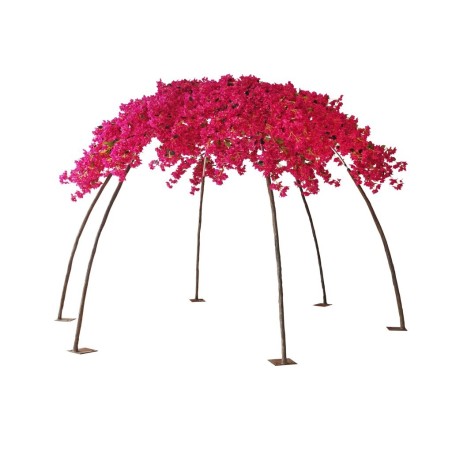 Tonnelle artificielle de bougainvillier, 245 cm - fuchsia 