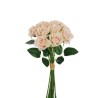 Lot de 12 - Bouquet artificiel de boutons de rose Noblesse X10, 37 cm - chair 