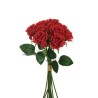 Lot de 12 - Bouquet artificiel de boutons de rose Noblesse X10, 37 cm - rouge 