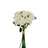 Lot de 12 - Bouquet artificiel de boutons de rose Noblesse X10, 37 cm - crème 