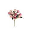 Lot de 240 - Buisson artificiel de mini rose Mary X5, 29 cm - rose 