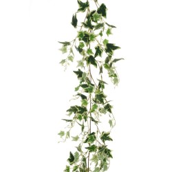 Lot de 12 - Guirlande artificielle de lierre multi-branches, 180 cm - panaché 