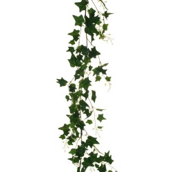 Lot de 12 - Guirlande artificielle de lierre multi-branches, 180 cm - vert 