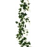 Lot de 12 - Guirlande artificielle de lierre multi-branches, 180 cm - vert 
