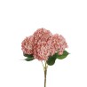 Lot de 12 - Buisson artificiel d'hortensia Juliet X5, 50 cm - mauve rose 