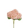 Lot de 12 - Buisson artificiel d'hortensia Juliet X5, 50 cm - rose clair 