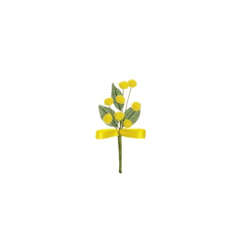 Lot de 960 - Pic artificiel de mimosa, 12 cm - jaune 