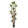 Lot de 2 - Plante artificielle de dracaena reflex toucher réel en pot, 200 cm - panaché 