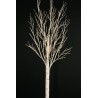 Lot de 2 - Bouleau artificiel lumineux 875 LED sur base bois, 270 cm - blanc 