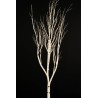 Lot de 2 - Bouleau artificiel lumineux 915 LED sur base bois, 225 cm - blanc 
