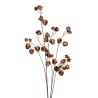 Lot de 12 - Longue branche artificielle de physalis métallisée, 123 cm - violet mauve 