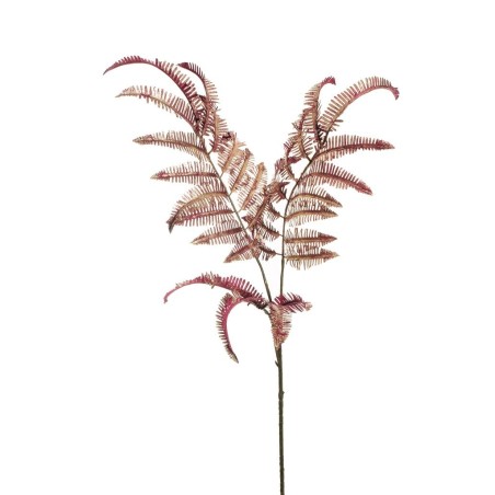 Lot de 12 - Longue tige artificielle de fougère métallisée X3, 111 cm - violet mauve 
