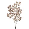 Lot de 12 - Longue branche artificielle de hêtre métallisée, 123 cm - rose clair 