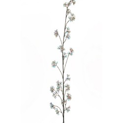 Lot de 12 - Longue branche artificielle de cornouiller iridescente, 165 cm - or argent lavande 