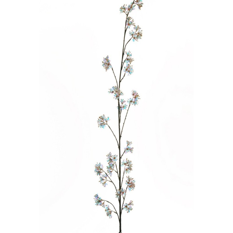 Lot de 12 - Longue branche artificielle de cornouiller iridescente, 165 cm - or argent lavande 
