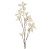Lot de 12 - Branche artificielle de houx enneigée, 114 cm - blanc 