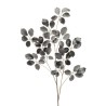 Lot de 12 - Longue branche artificielle de hêtre enneigée, 123 cm - marron blanc 