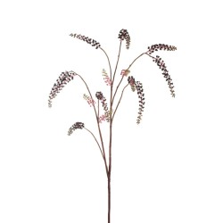 Lot de 12 - Branche artificielle de phytolacca americana, 123 cm - violet rose 