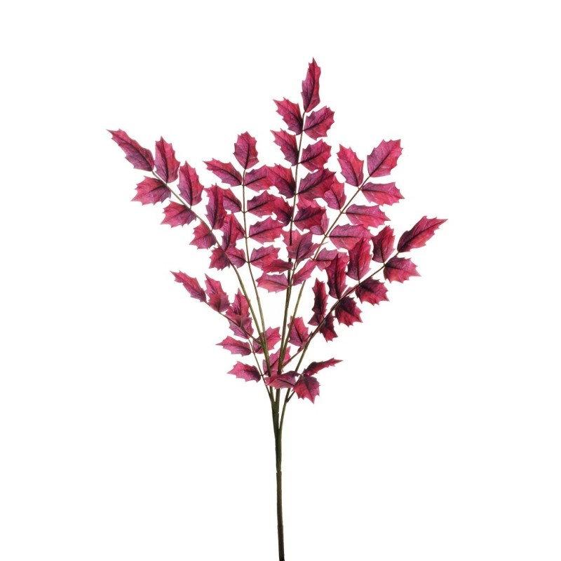 Lot de 12 - Longue tige artificielle de mahonia d'automne, 106 cm - violet 