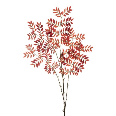Lot de 12 - Longue branche artificielle de sorbier X5, 143 cm - orange rouge 