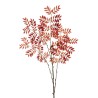 Lot de 12 - Longue branche artificielle de sorbier X5, 143 cm - orange rouge 