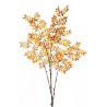 Lot de 12 - Longue branche artificielle de sorbier X5, 143 cm - jaune orange 