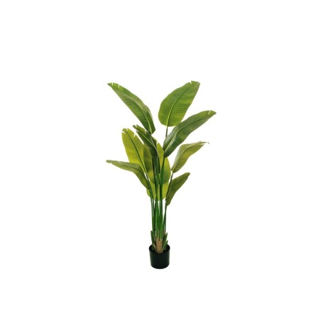 Lot de 4 - Plante artificielle d'oiseau de paradis aspect naturel en pot, 160 cm - vert 